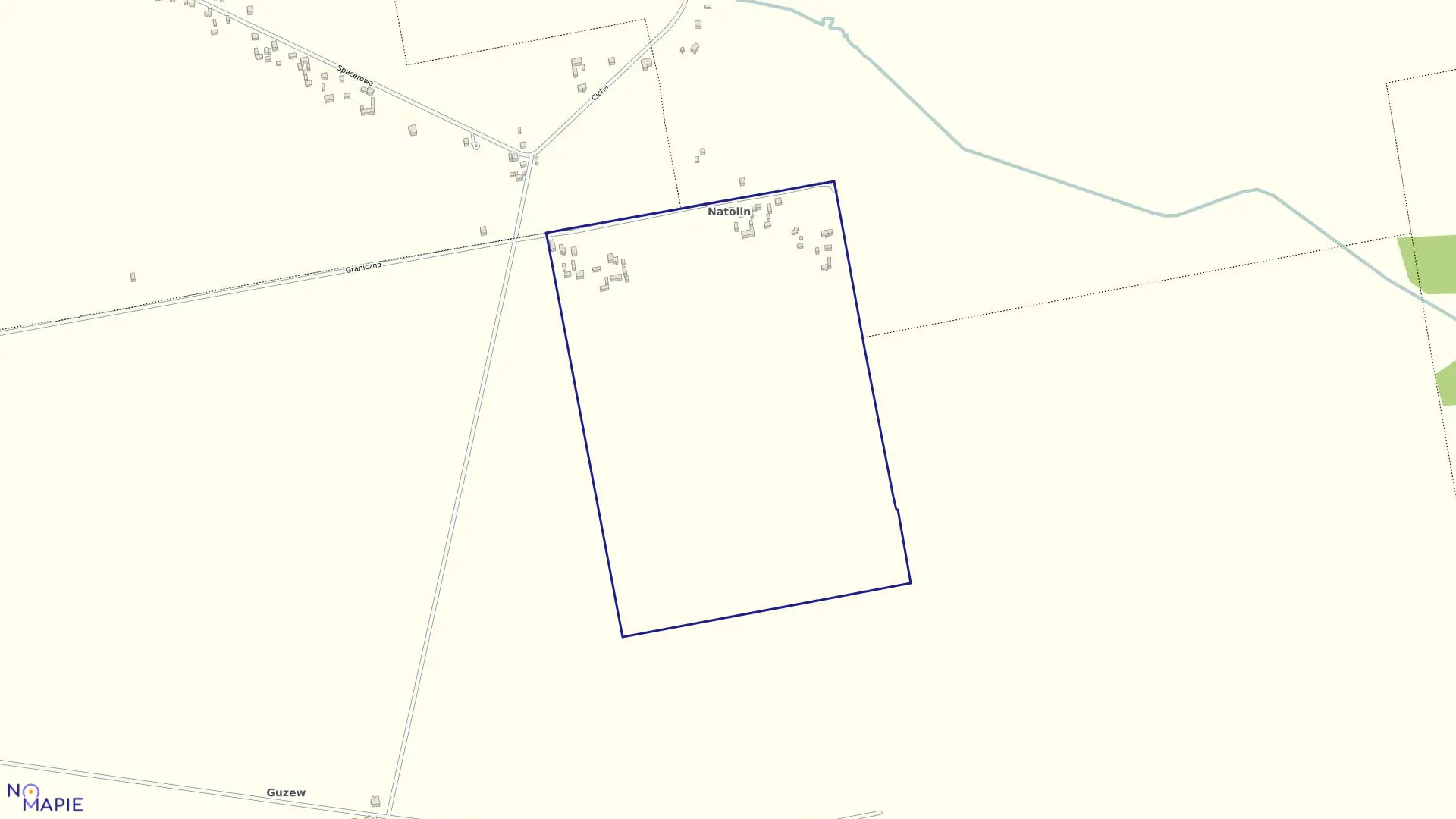 Mapa obrębu NATOLIN w gminie Mrozy